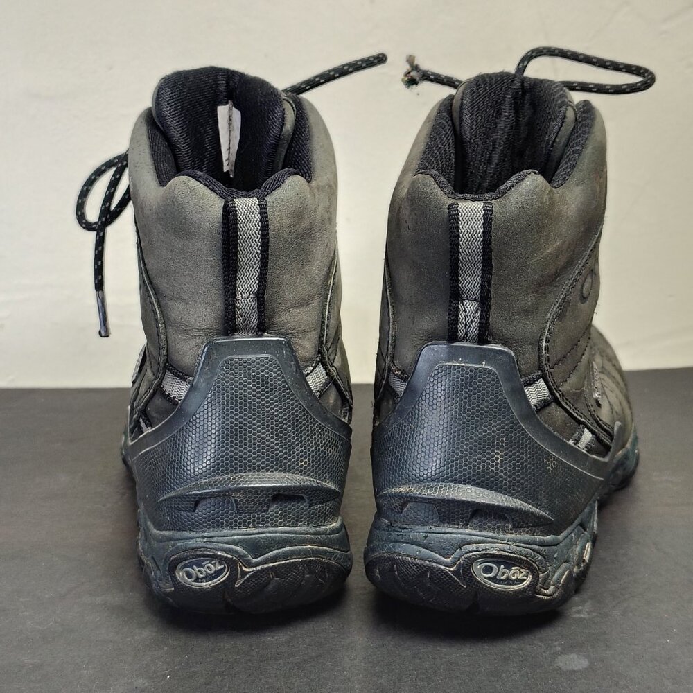 Oboz‎ Boots Men's Size 9 Black Bridger 8" Insulated BDry Hiking Waterproof Ofit - Picture 6 of 15